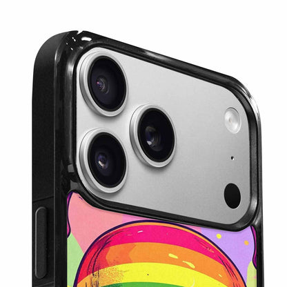 iPhone 17 Pro Max Case — Rainbow Pride Skull Seamless Gothic Skulls, Personalized Phone Case