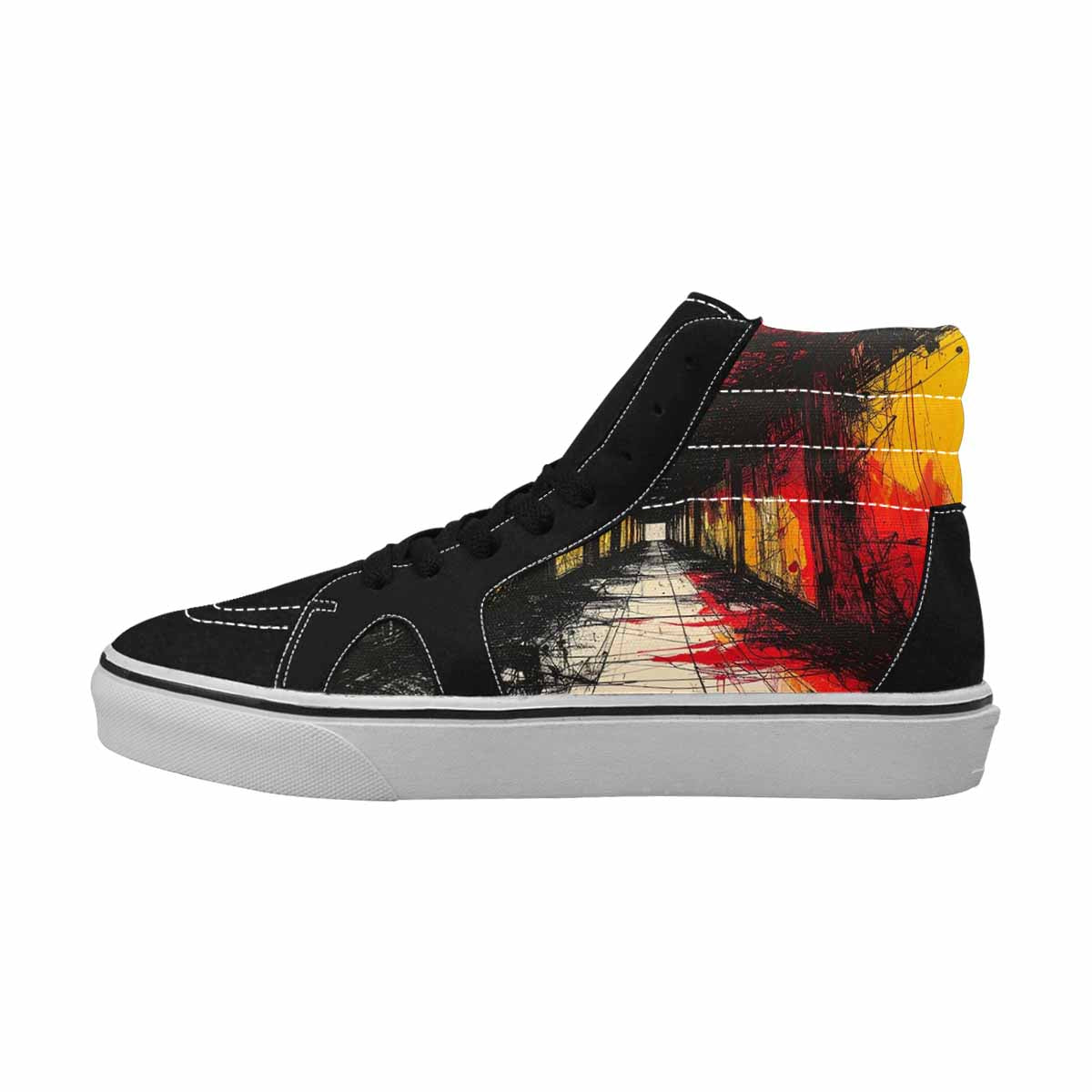 MEN'S Liminal Space Fragment High Top Canvas Y2K Custom Shoes