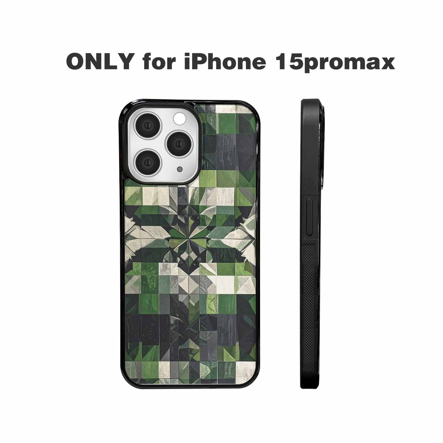 iPhone 15 Pro Max Case — Aromantic Flag Color Theme Small Rainbow, Unique Phone Case Design