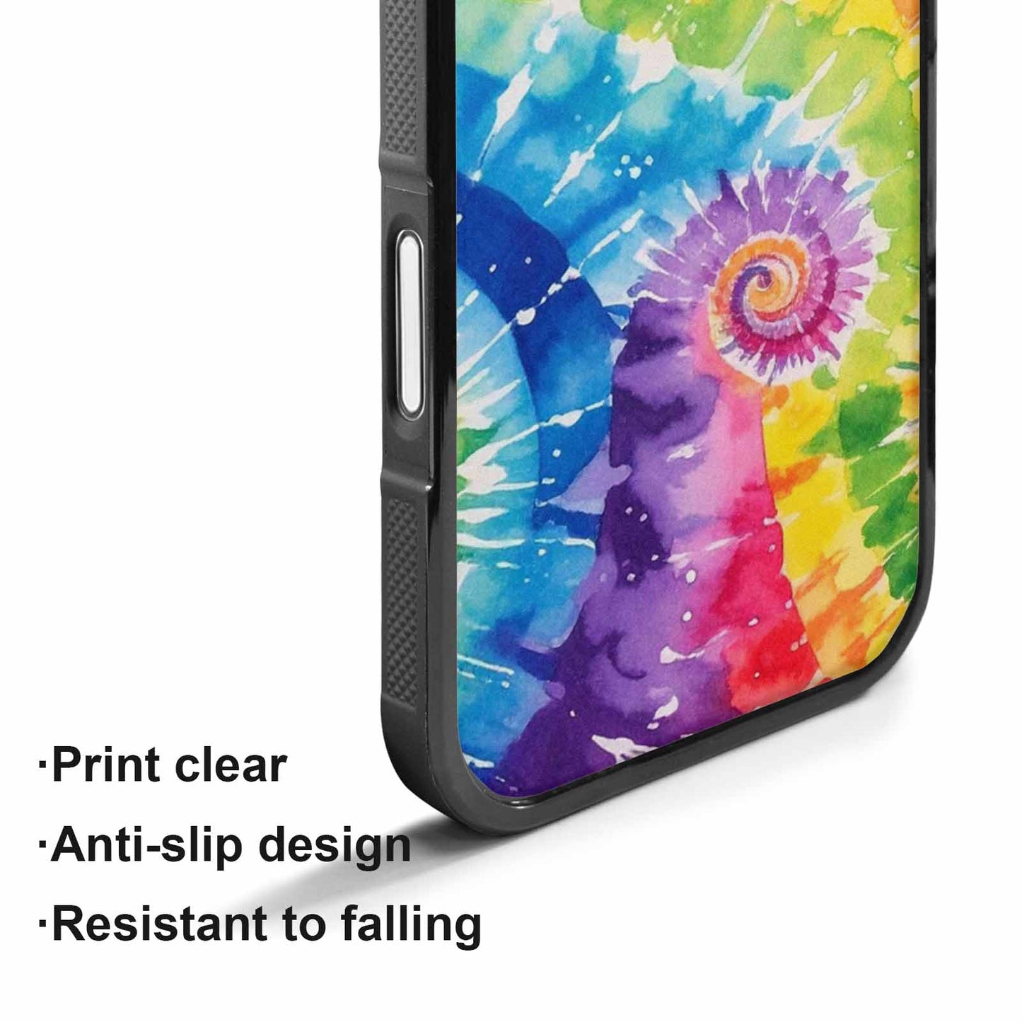 iPhone 17 Case — Tie Dye Spiral Rainbow Tie Dye, Customized Protective Case