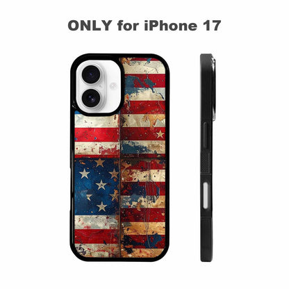 iPhone 17 Case — Small American Flag Stars Galaxy Space, Custom Made Phone Cover