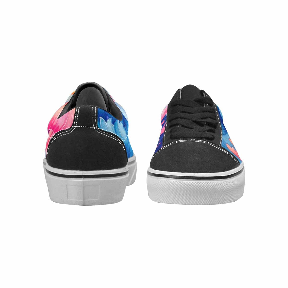 MEN'S Fish Scale Coral Canvas Lace-Up Dreamcore Custom Shoes