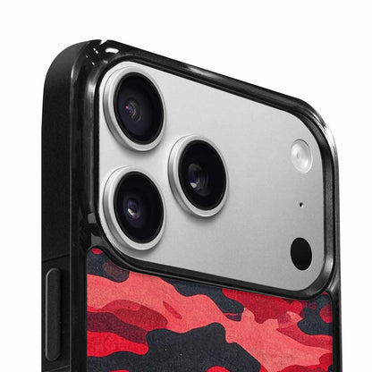 iPhone 17 Pro Max Case — Tactical Camo Red Black Custom Camo, Custom Phone Case