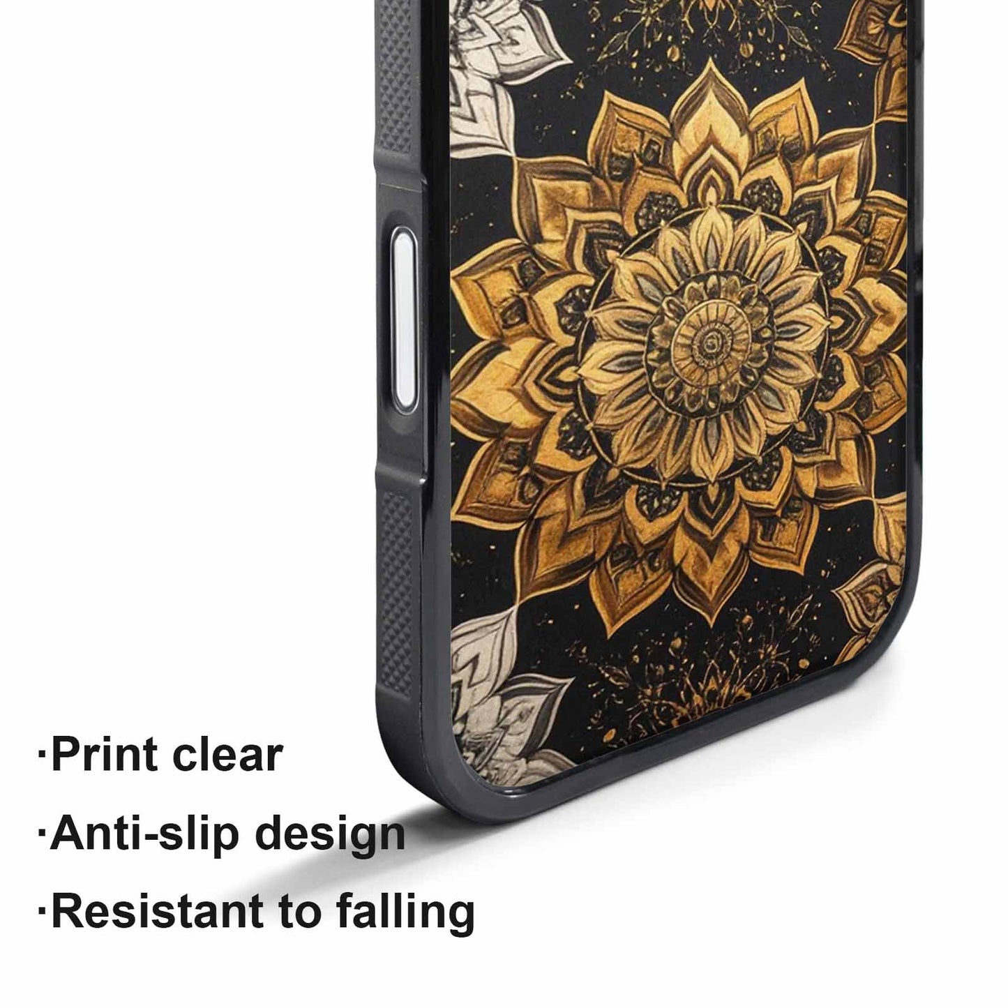 iPhone 17 Pro Case — Small Mandala Pattern Randomly Varying Floral, Unique Phone Case Design
