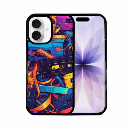 iPhone 17 Case — Retro Cassette Tape Pattern Retro Vintage, Original Design Phone Case