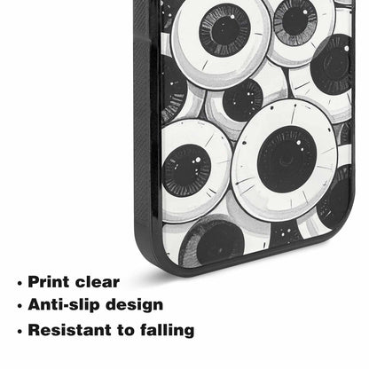 iPhone 15 Plus Case — Googly Cartoon Eyeballs Custom, Custom Art Phone Cover