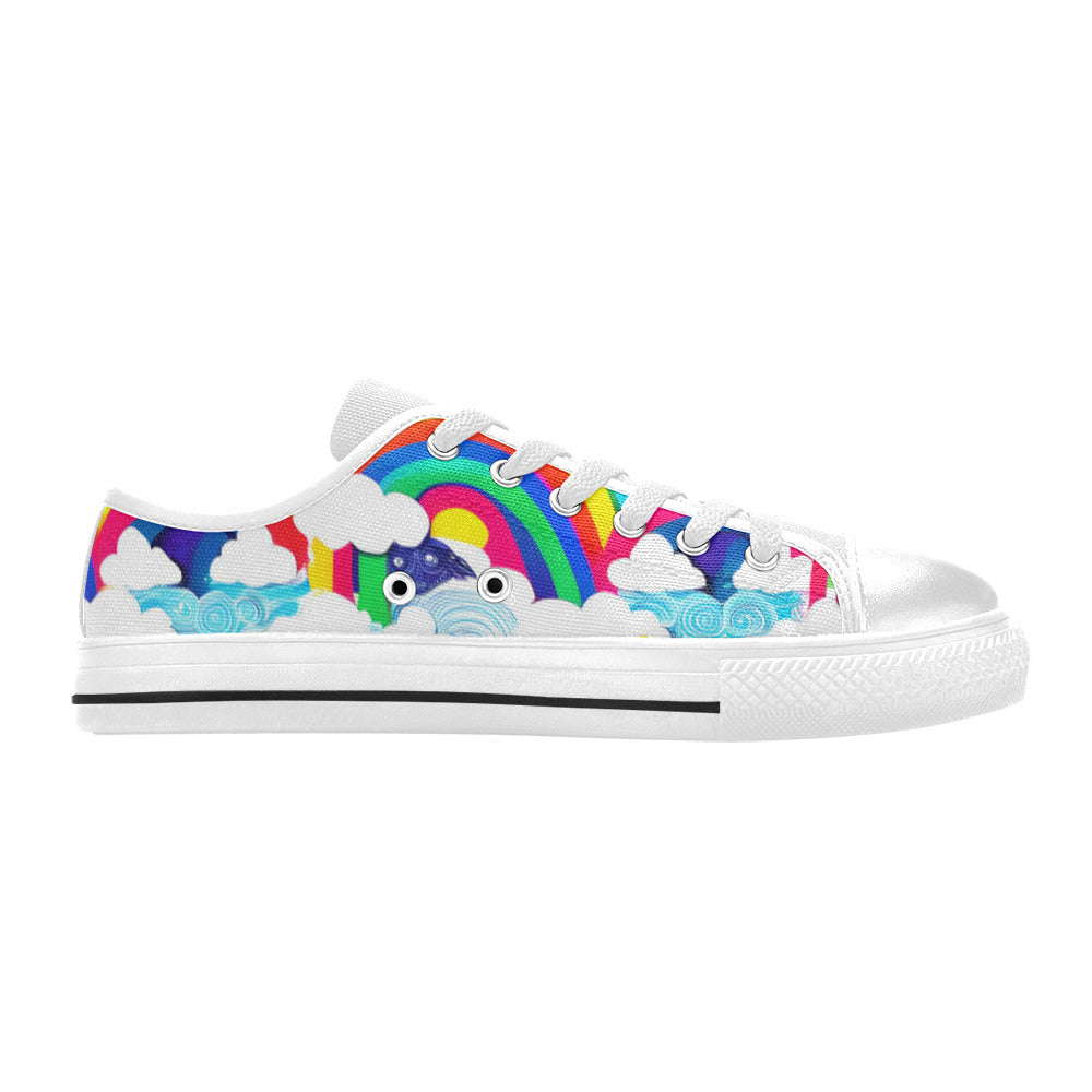 WOMEN'S Clouds Unicorns Art Canvas Grunge Shoes