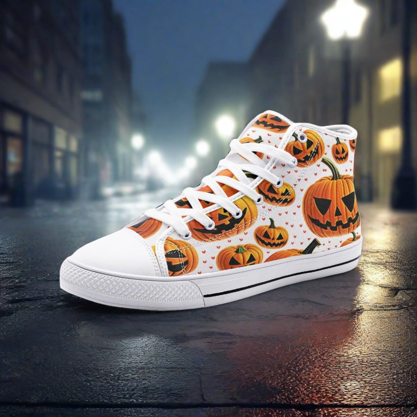 Chinese Dragon Orange Black Wearable Bold Art - Freaky Shoes | Custom Art Sneakers
