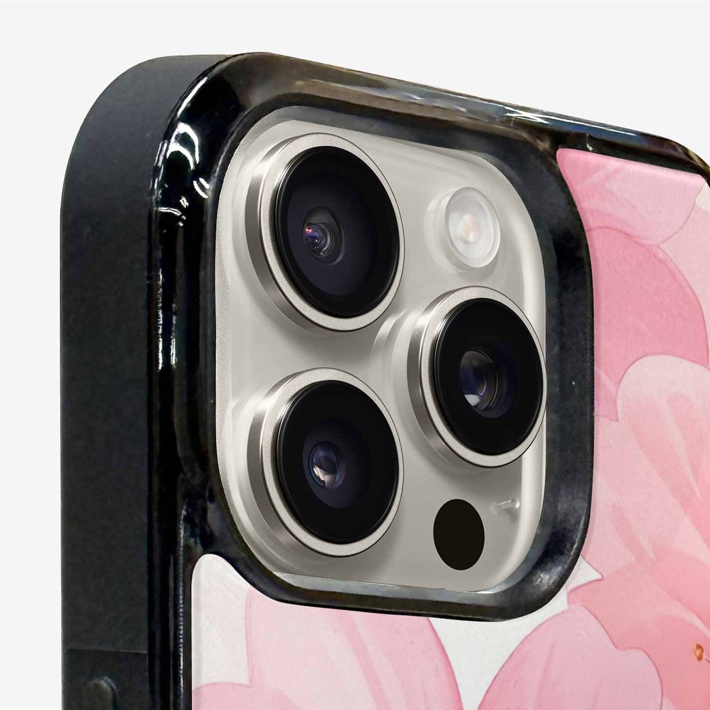 iPhone 15 Pro Max Case — Japanese Cherry Blossom Pattern Sakura Flowers, Personalized Phone Case