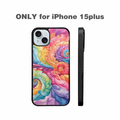 iPhone 15 Plus Case — Tie Dye Swirls Tie Dye Swirls, Custom Printed Phone Case
