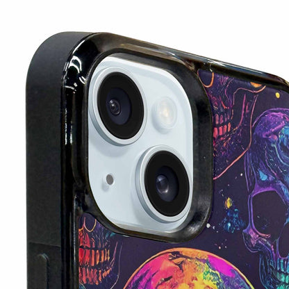 iPhone 15 Case — Galaxy Skulls, Custom Art Phone Cover