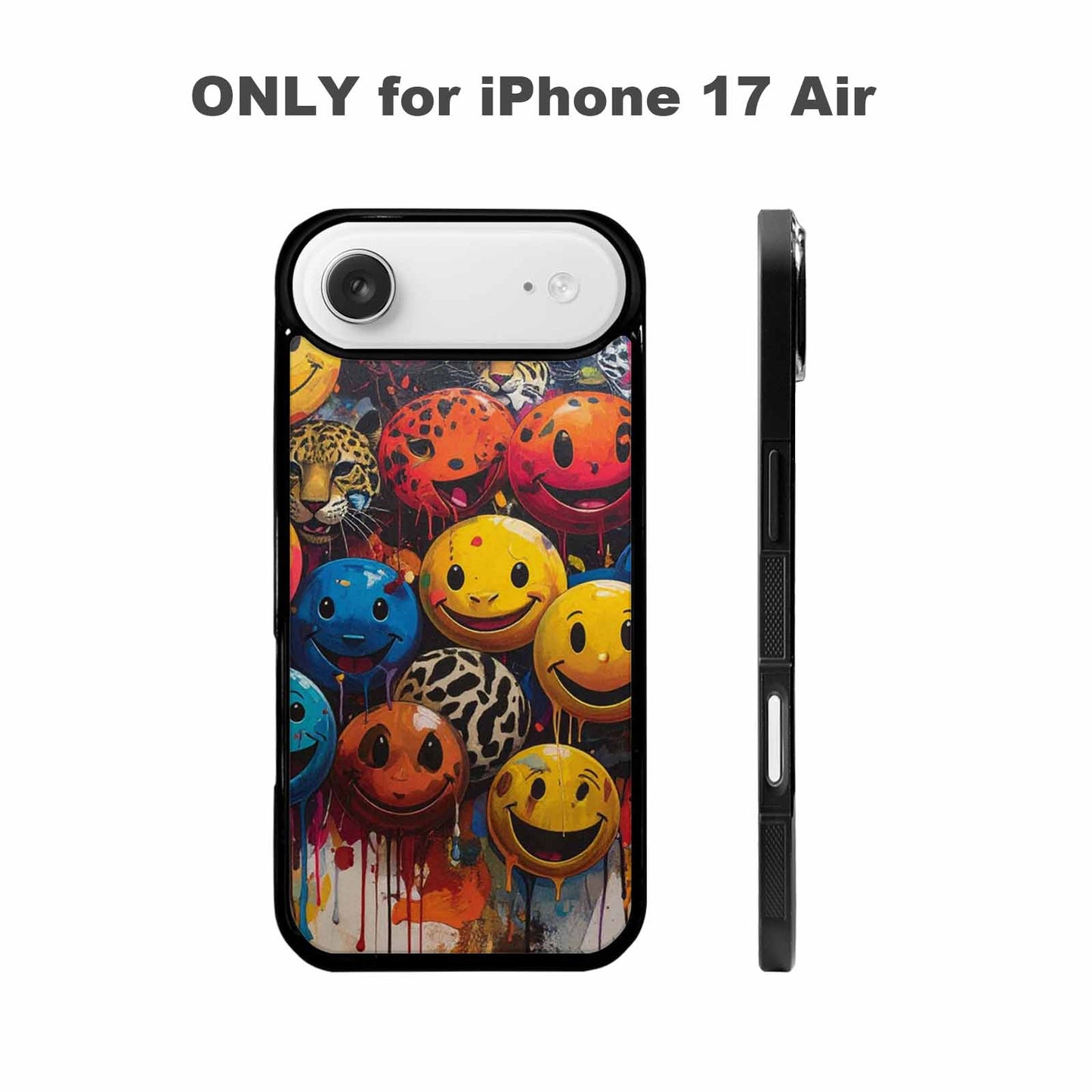 iPhone 17 Air Case — Smiley Faces Pattern Hundreds Uy4 Original, Custom Print Case Cover