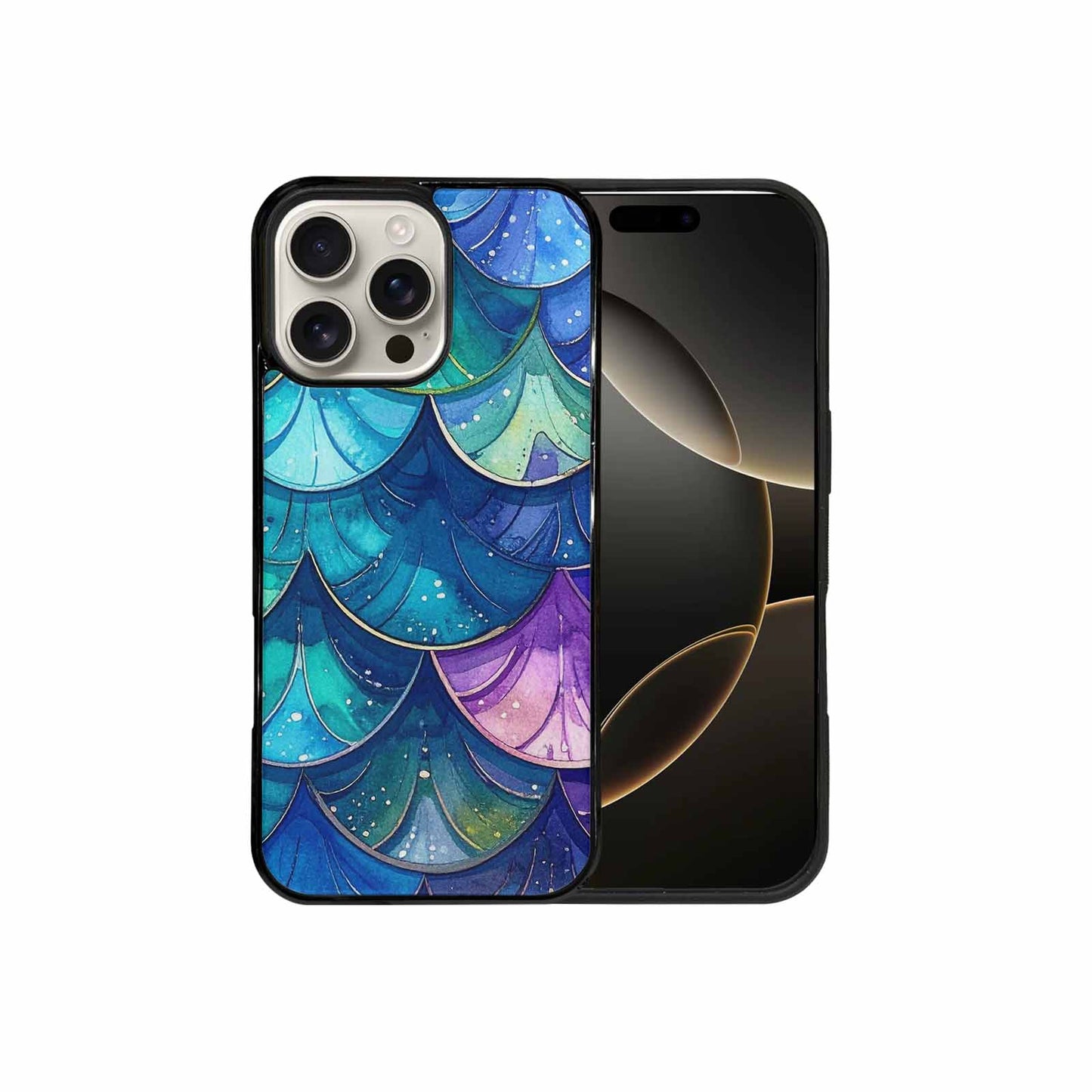 iPhone 16 Pro Max Case — Mermaid Scale, Custom Art Phone Cover
