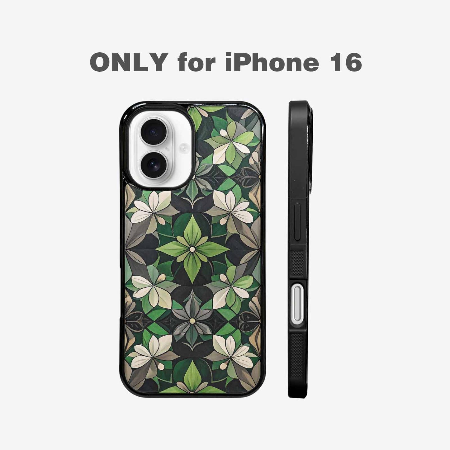 iPhone 16 Case — Aromantic Flag Color Theme Small Rainbow, Custom Printed Phone Case
