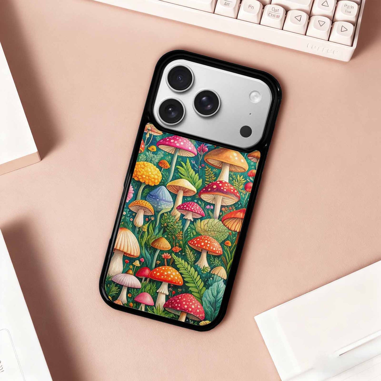 iPhone 17 Pro Case — Mushrooms Botanicalmushrooms P Hh6 Floral, Custom Made Phone Cover