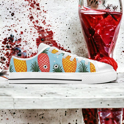 Jellyfish Green Emerald Stunning MEN Bold Art - Freaky Shoes | Custom Art Sneakers
