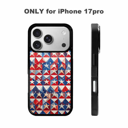 iPhone 17 Pro Case — Small American Flag Stars And Galaxy, Custom Made Phone Cover