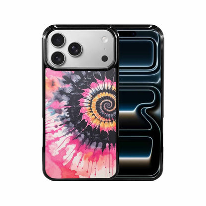 iPhone 17 Pro Max Case — Tie Dye Swirls Black Tie Dye, Unique Phone Case Design