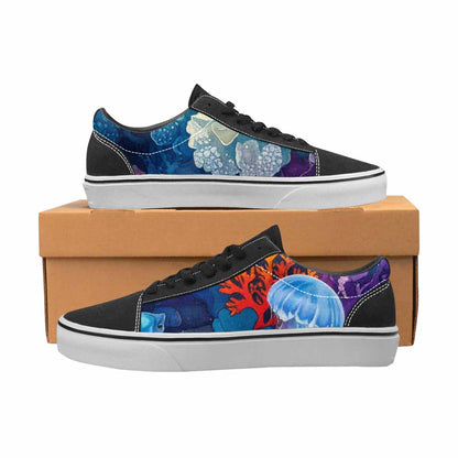 MEN'S Fish Scale Coral Canvas Lace-Up Cottagecore Shoes