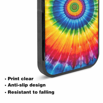 iPhone 15 Plus Case — A1 Fly Rainbow Spiral Tie Dye, Custom Designed Case Cover