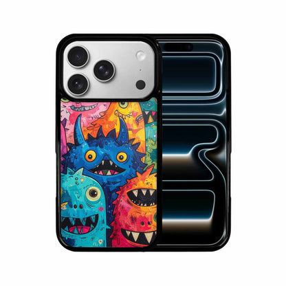 iPhone 17 Pro Case — Seamless Repeating Pattern Of Overlapping Cartoon, Custom Phone Case