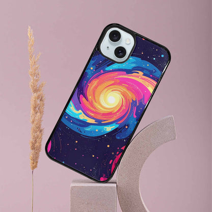 iPhone 15 Plus Case — Love Wins Galaxy Seamless Pattern Vibrant, Custom Printed Phone Case