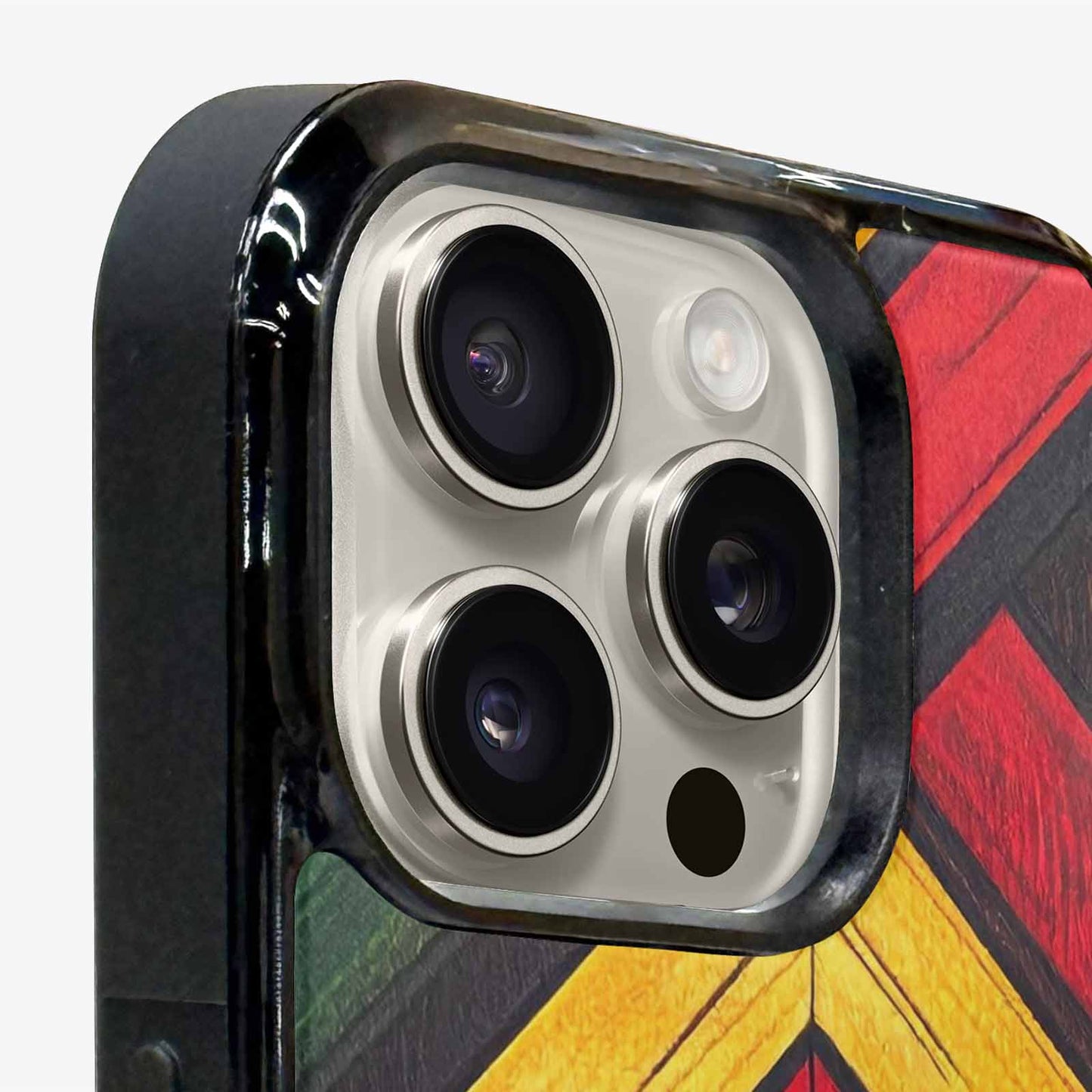 iPhone 16 Pro Max Case — African Kente Cloth Inspired Pattern Geometric, Customized Protective Case