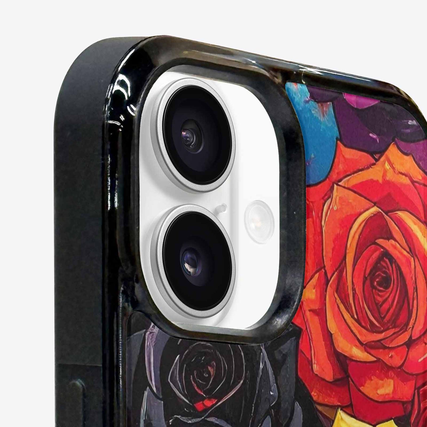 iPhone 16 Plus Case — Gothic Rose Gothic Roses Pattern Hundreds, Custom Designed Case Cover