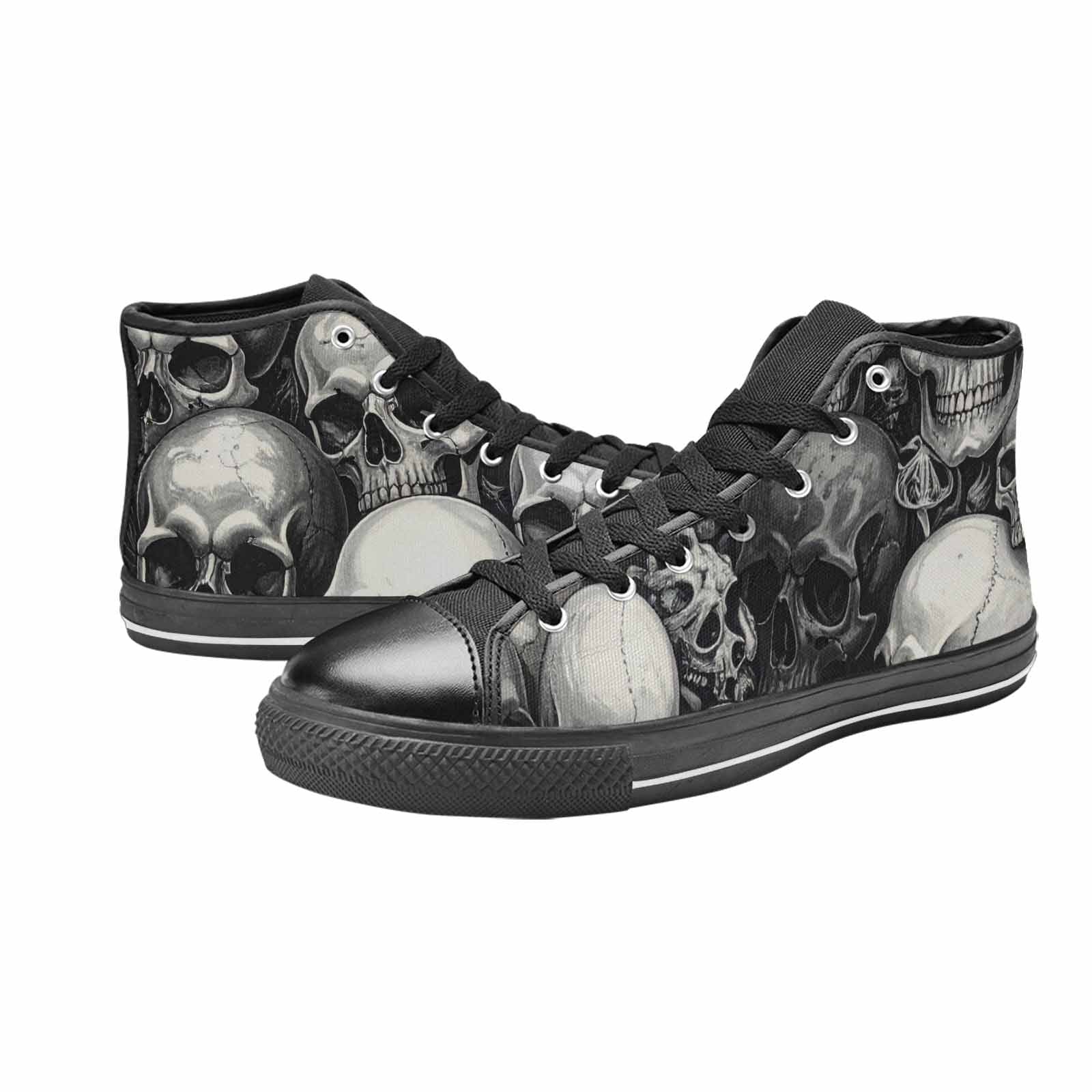 WOMEN'S Skulls - Classic High Top Canvas Vivid Shoes