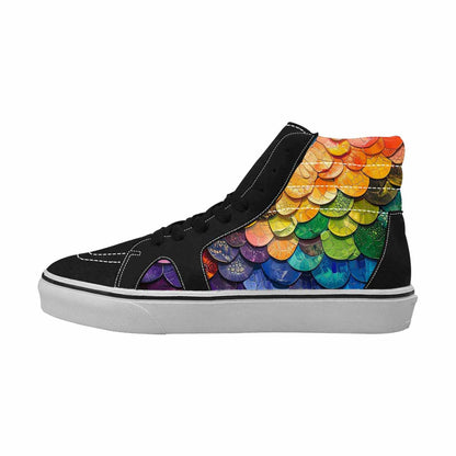MEN'S Reptile Scale High Top Canvas Aesthetic Custom Shoes