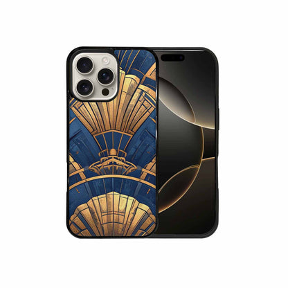 iPhone 16 Pro Max Case — Art Deco Illustration Pattern, Personalized Phone Case
