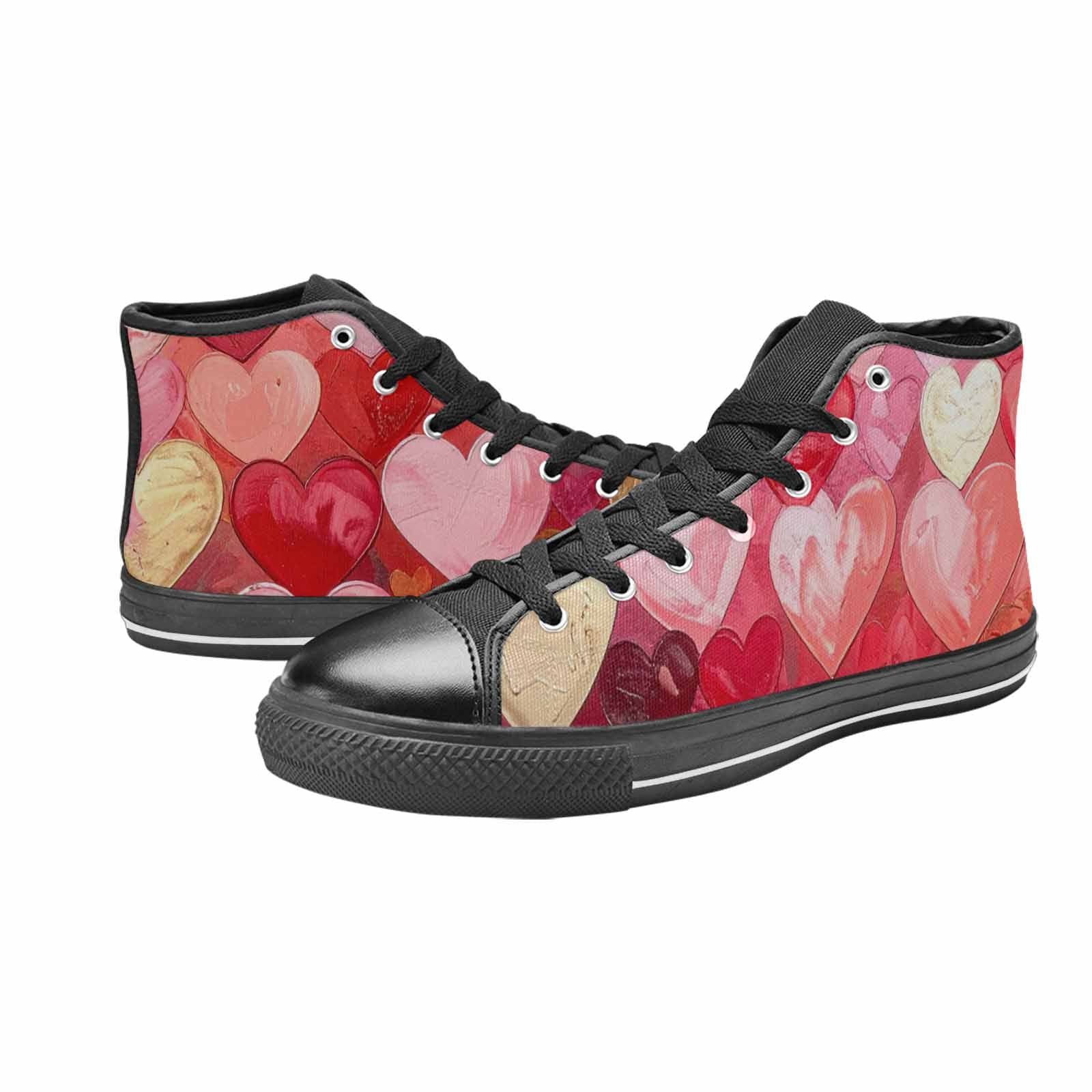 WOMEN'S No Words Or High Top Canvas Cottagecore Custom Sneakers