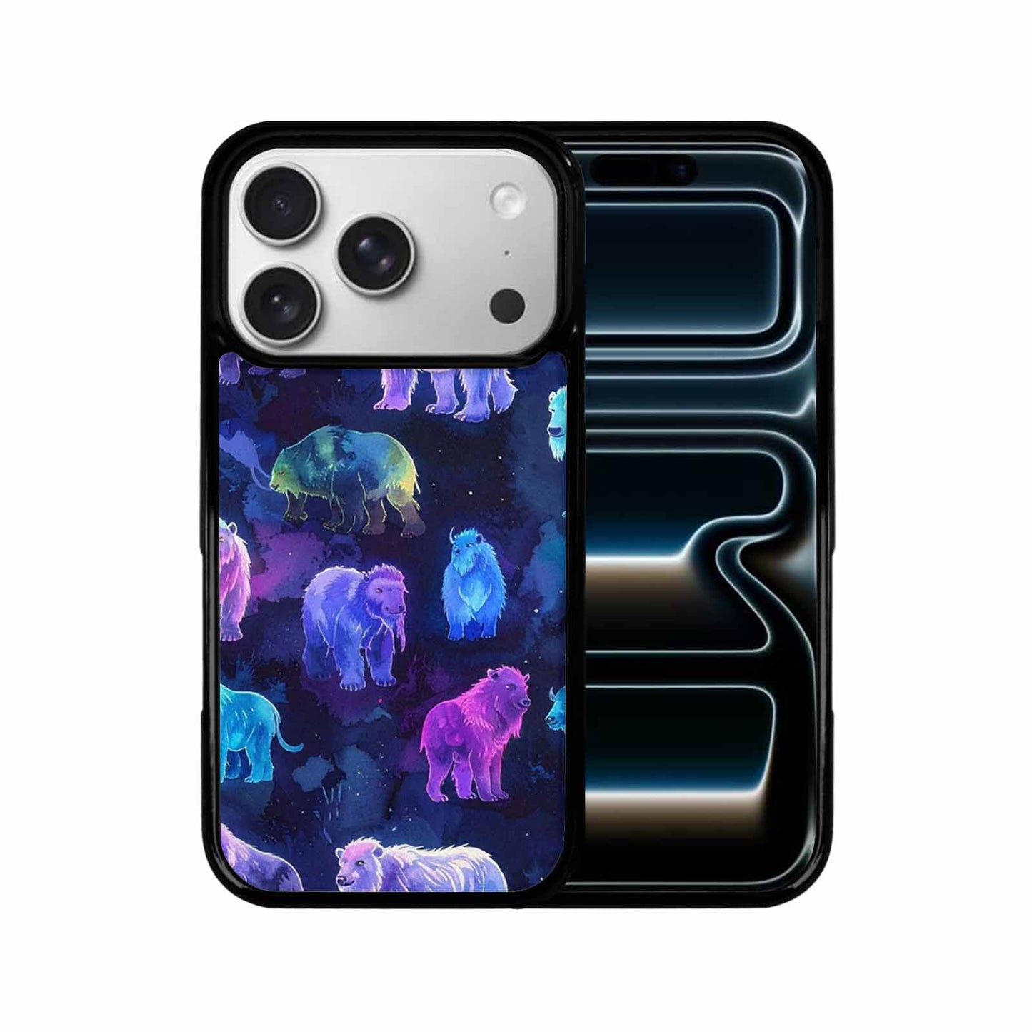iPhone 17 Pro Case — Watercolor Cryptid Folklore Yeti Watercolor Abstract, Personalized Phone Case