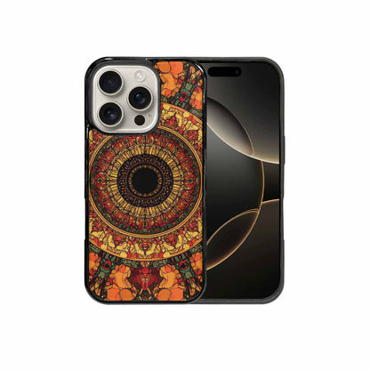 iPhone 16 Pro Case — Mandala Lions Art Seamless Pattern Vibrant, Custom Print Case Cover