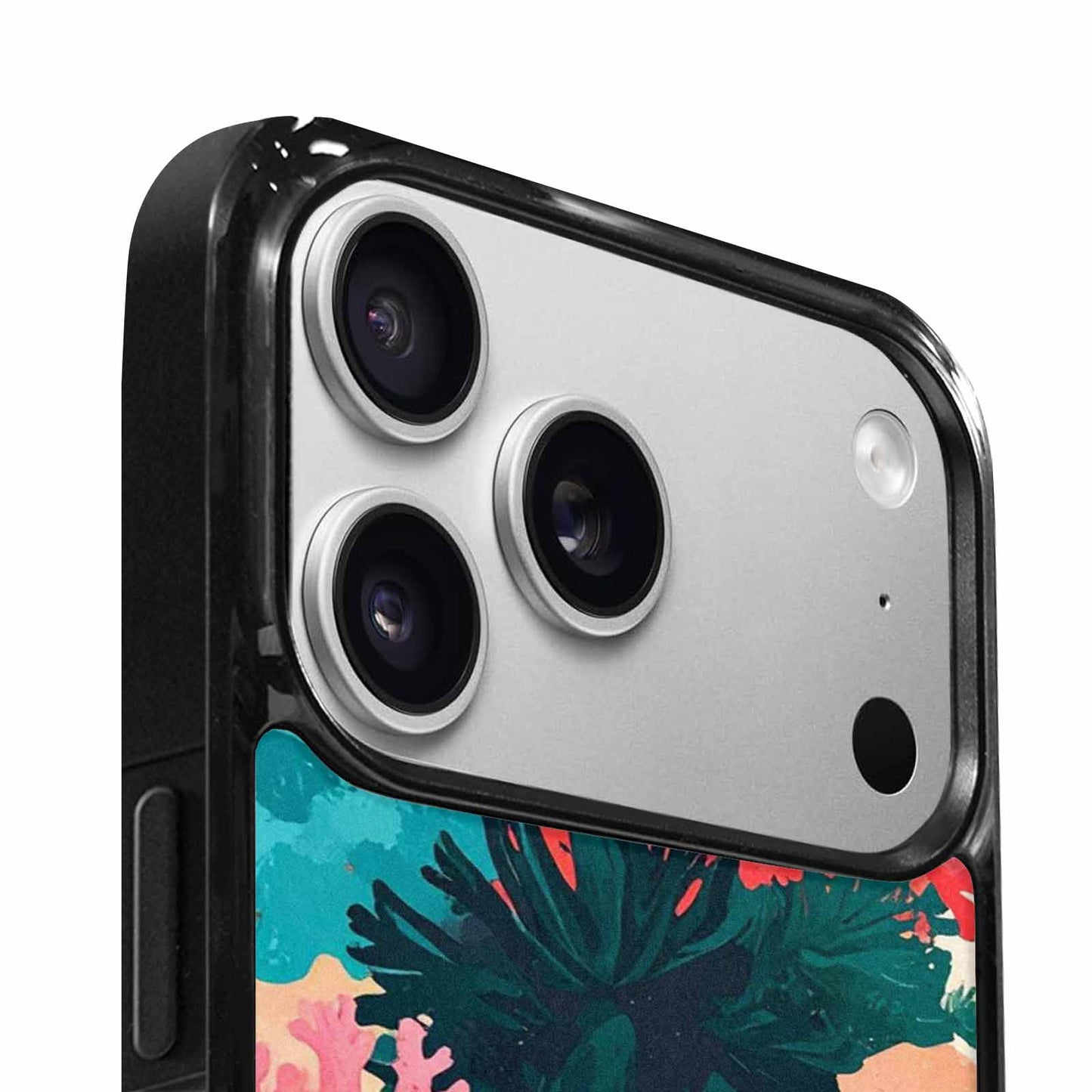 iPhone 17 Pro Max Case — Camo Coral Turquoise Camo, Customized Protective Case
