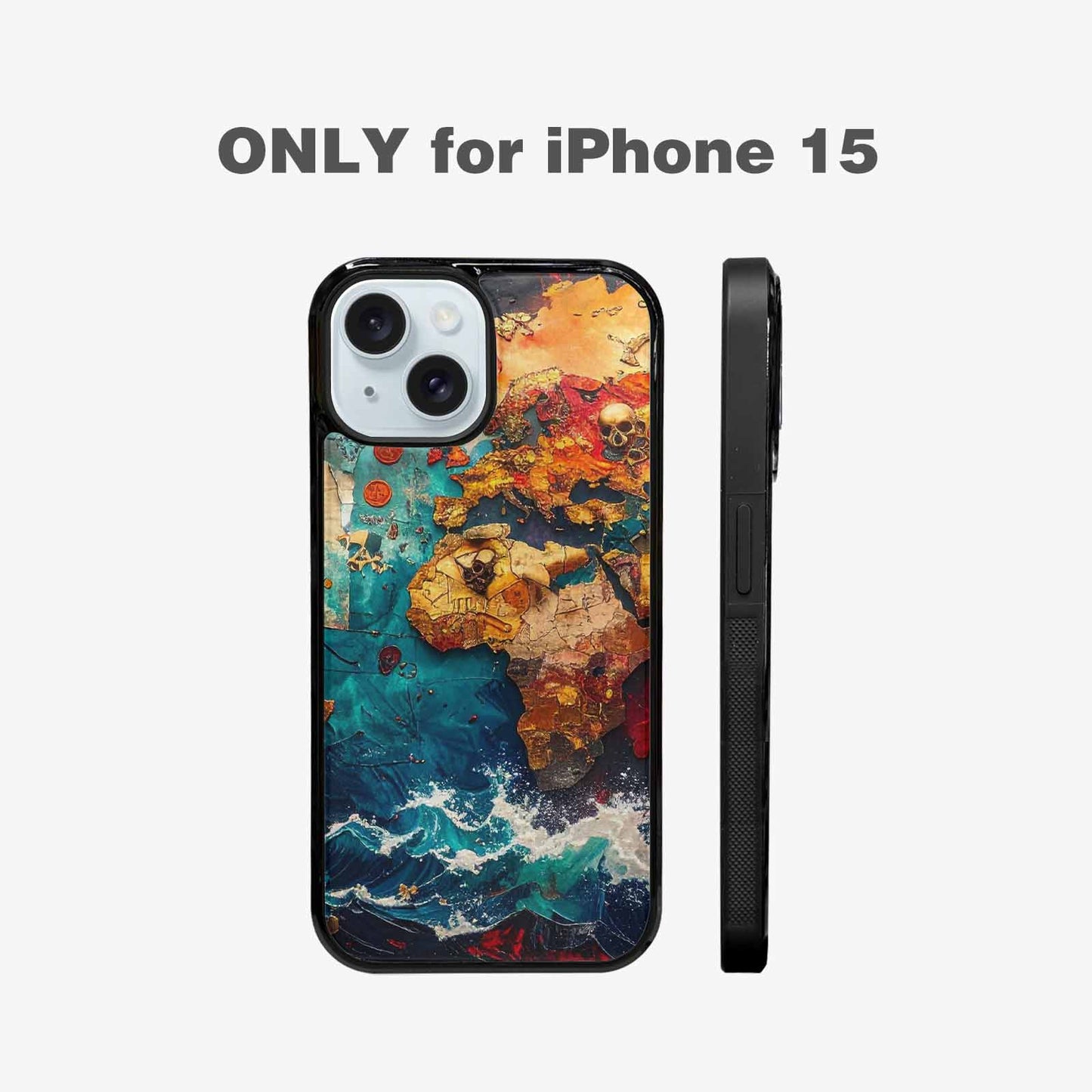 iPhone 15 Case — Pirate Skull Flag Pirate Skull Flag, Original Design Phone Case
