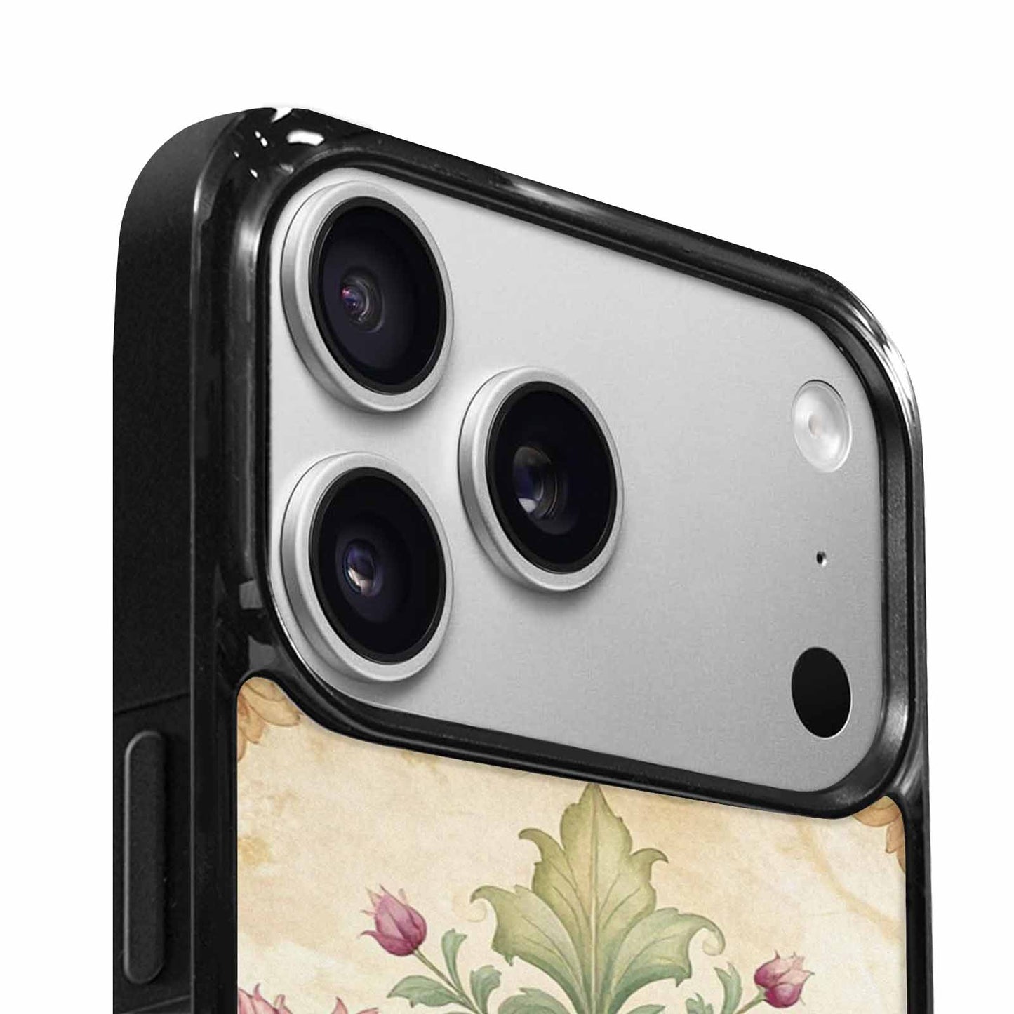 iPhone 17 Pro Case — Vintage Botanical Art Pattern Floral, Custom Printed Phone Case