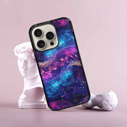 iPhone 16 Pro Case — Galaxy Snake Print, Custom Designed Case Cover