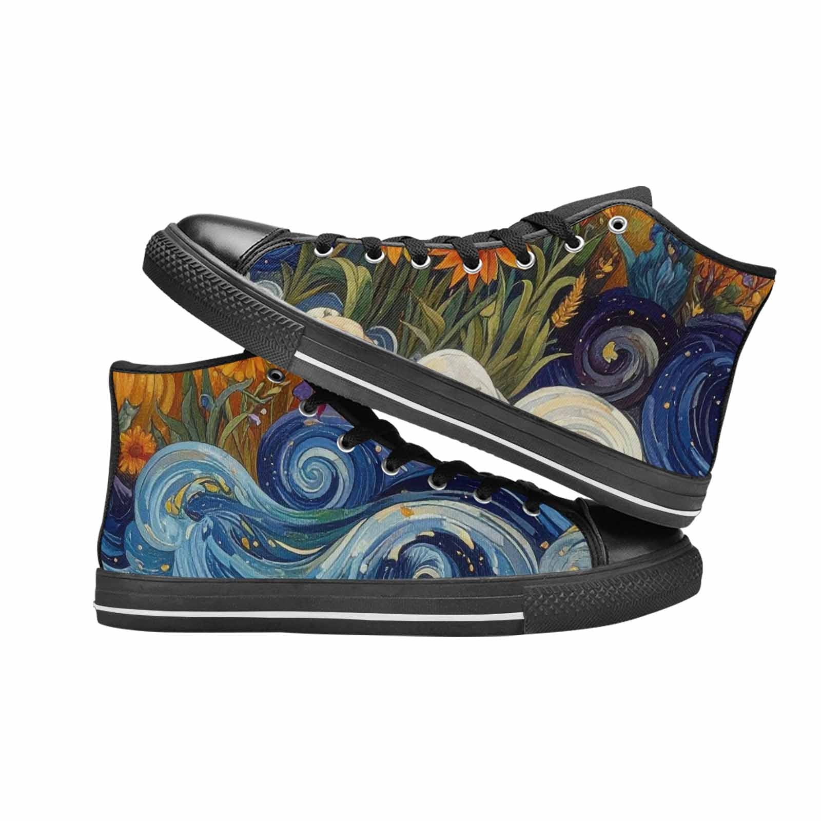 MEN'S Blend All Versions High Top Canvas Vibrant Chaos Shoes