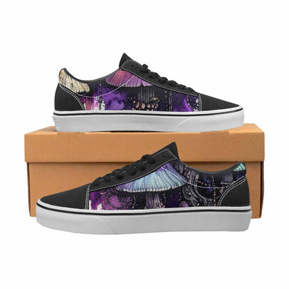 WOMEN'S Rainbow Drip Mushrooms Lace-Up Canvas Dreamcore Shoes