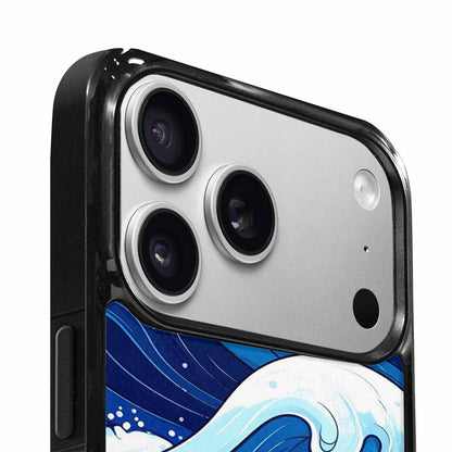 iPhone 17 Pro Max Case — Glossy Winter Wave Cartoon Cute, Custom Print Case Cover