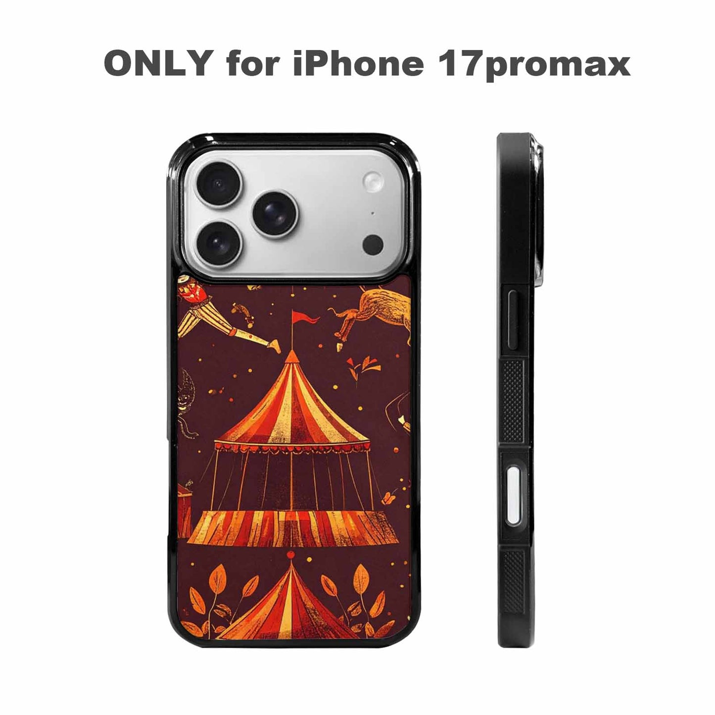 iPhone 17 Pro Max Case — Vintage Circus Art Pattern Retro Vintage, Original Design Phone Case