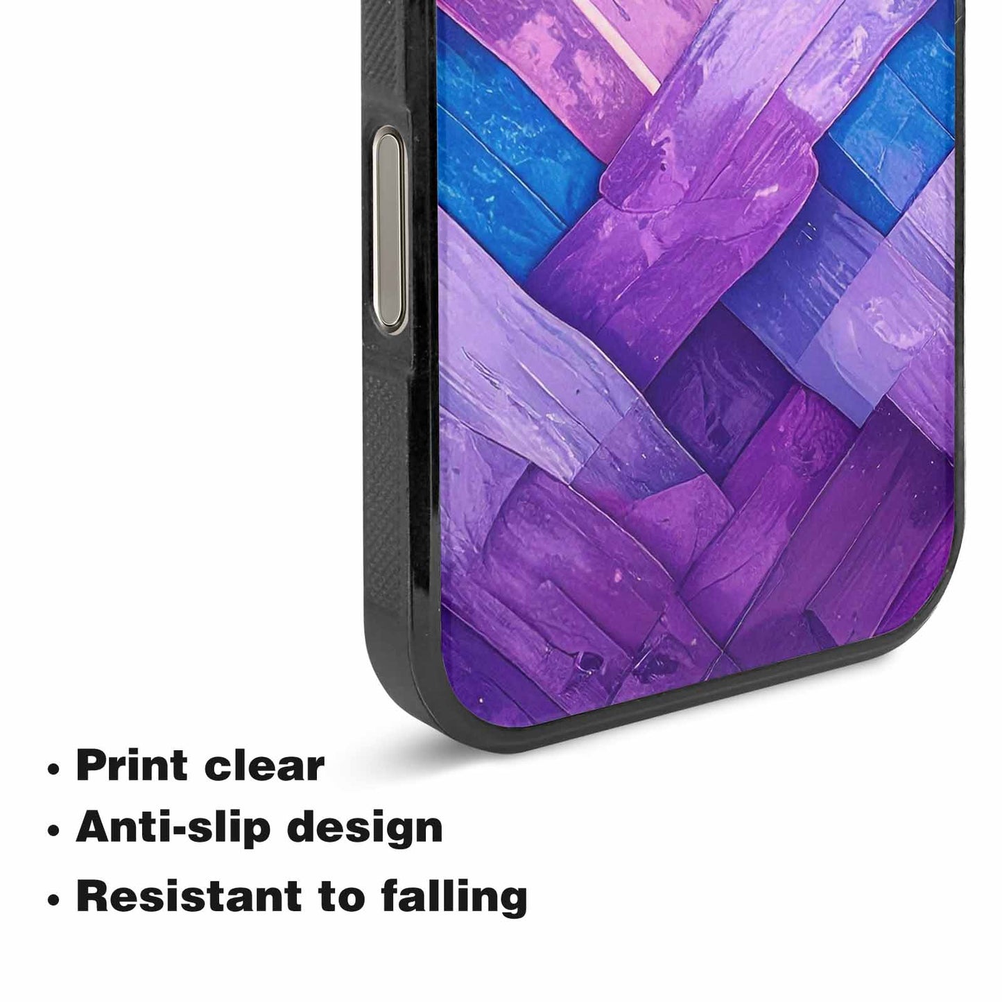 iPhone 16 Pro Max Case — Bisexual Flag Color Theme Small Rainbow, Custom Art Phone Cover