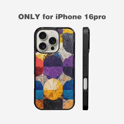 iPhone 16 Pro Case — Nonbinary Flag Color Theme Small Rainbow, Custom Phone Case