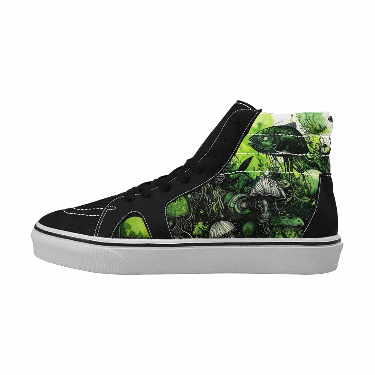 MEN'S Sea Creature Burst High Top Canvas Vivid Sneakers