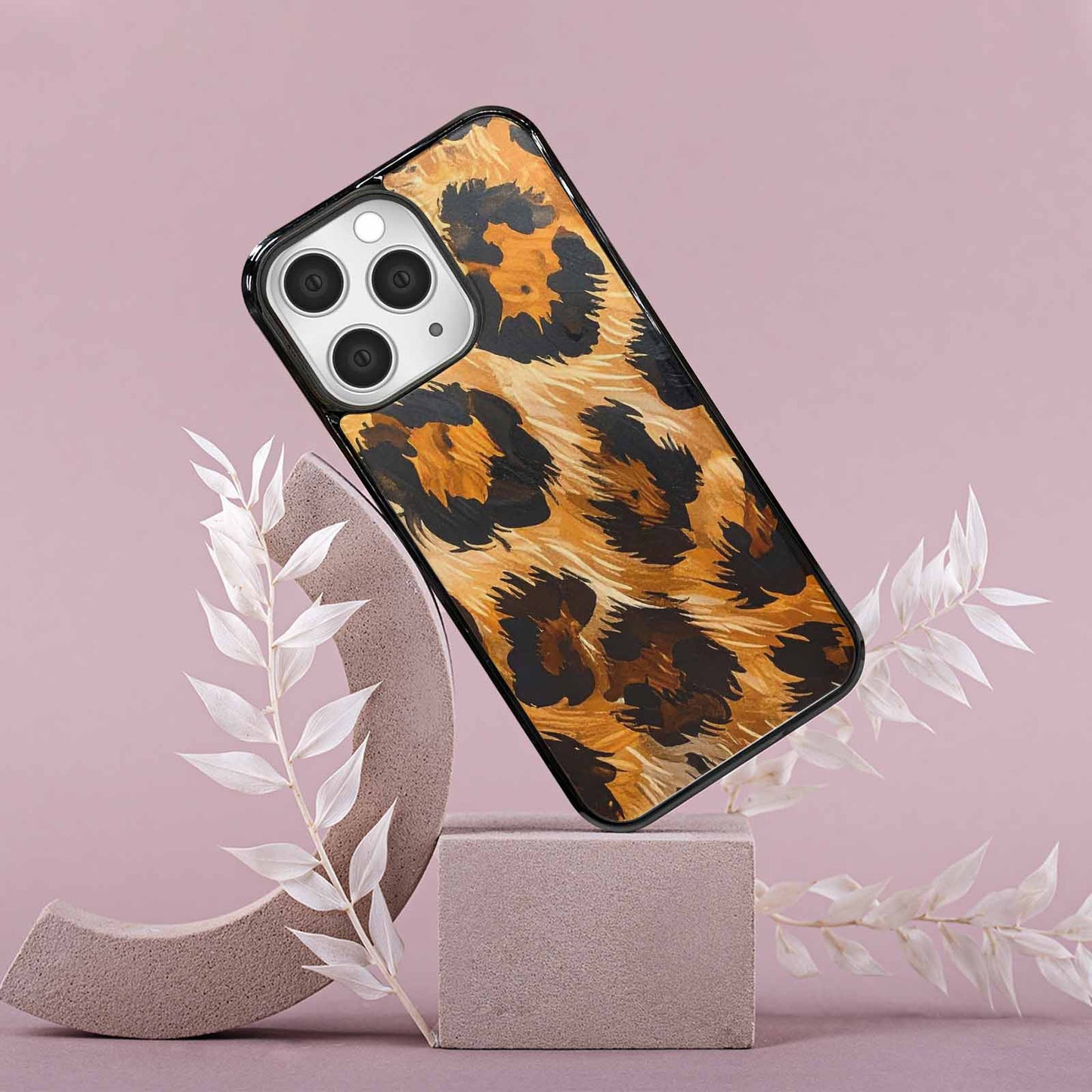 iPhone 15 Pro Max Case — Leopard Soft Airbrush Gradient, Custom Made Phone Cover