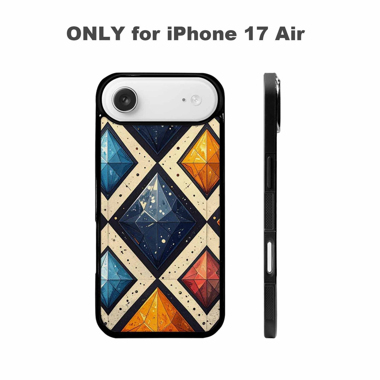 iPhone 17 Air Case — Vintage Summer Diamond Retro Vintage, Customized Protective Case