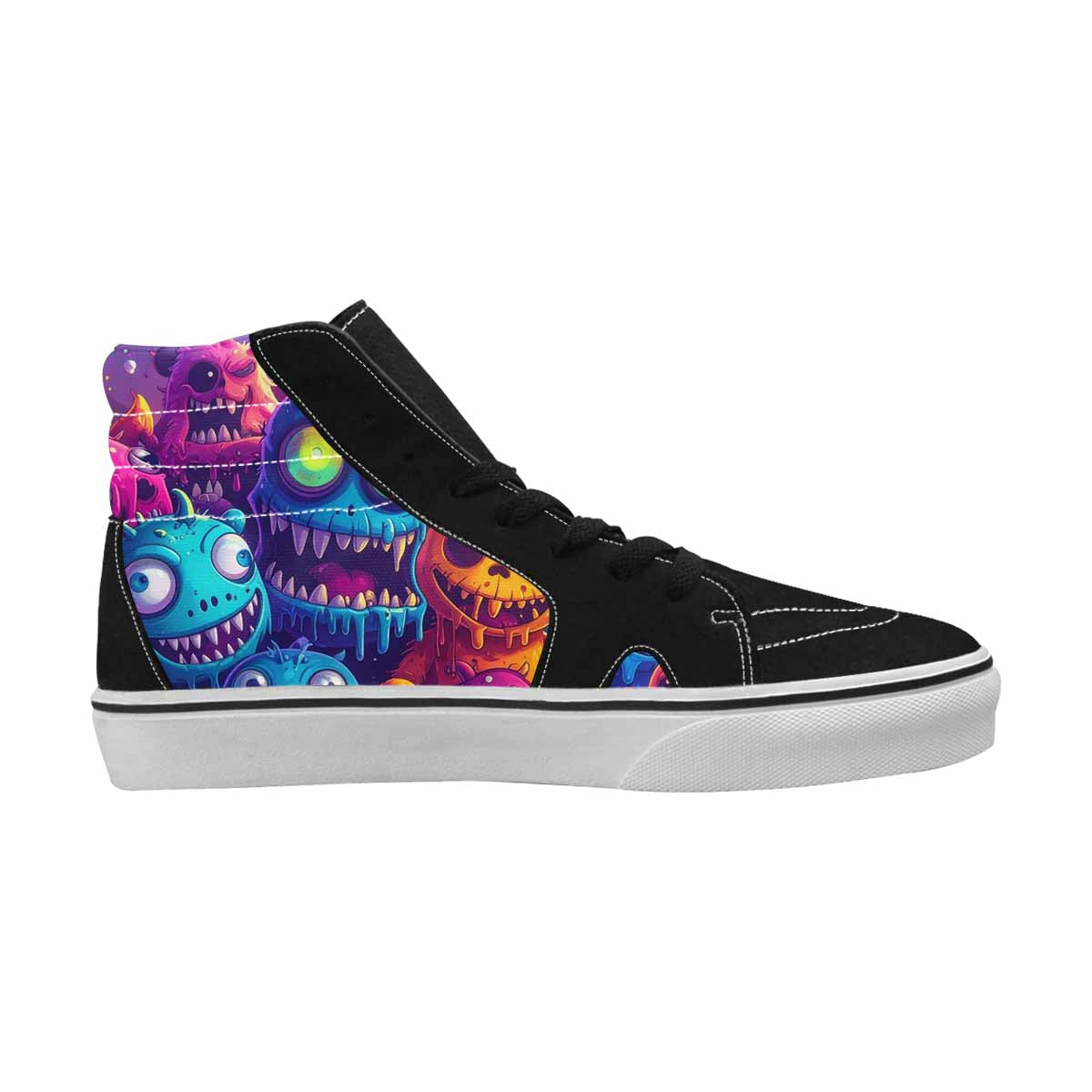 MEN'S Overlapping Endlessly No Empty High Top Canvas Dark Academia Custom Sneakers