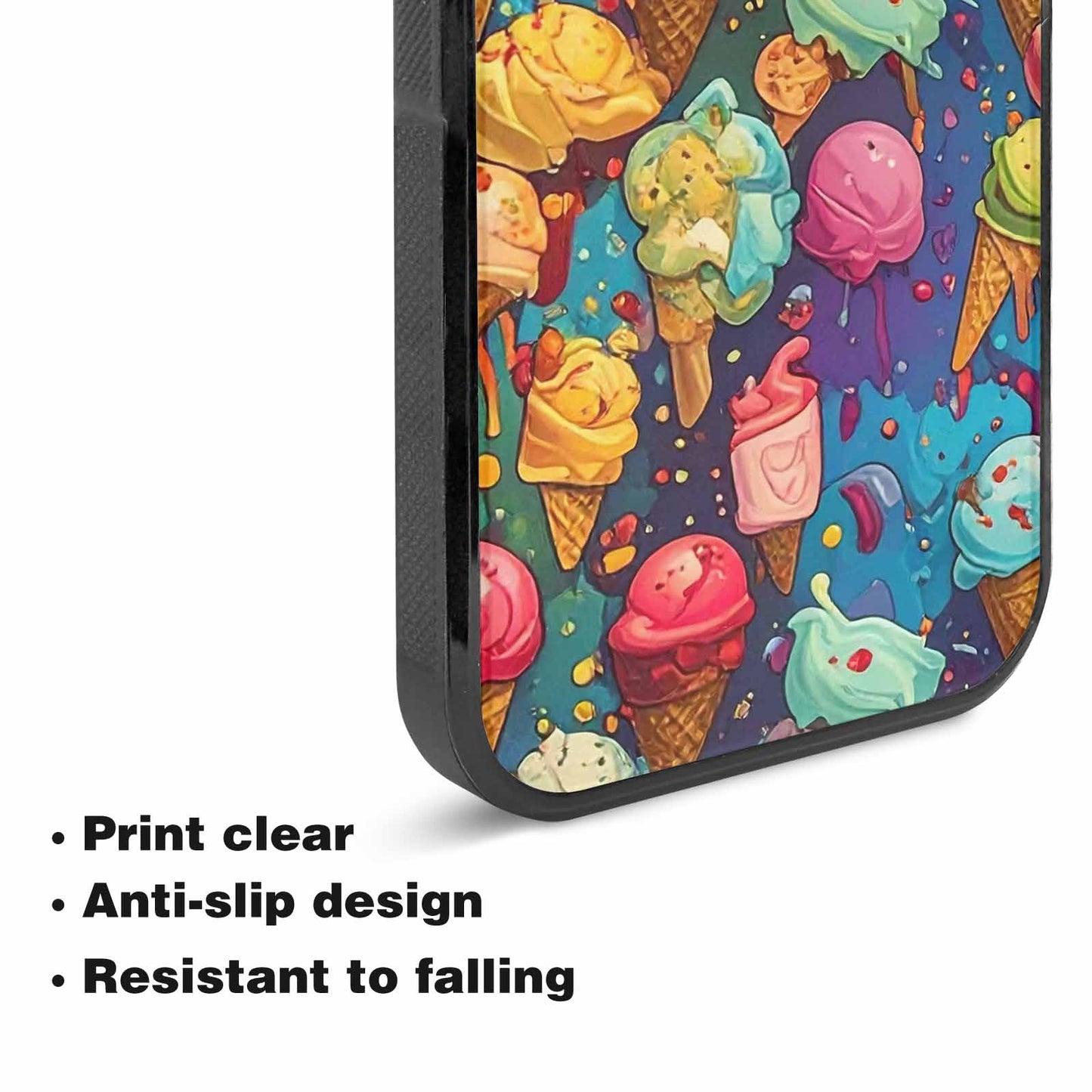 iPhone 15 Plus Case — Ice Cream Motif Ice Cream Motifs, Custom Phone Case