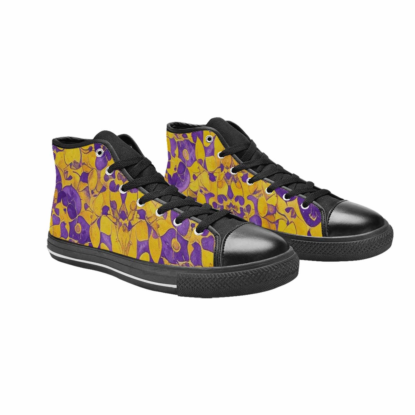MEN'S Intersex Flag Color High Top Canvas Dreamcore Custom Sneakers